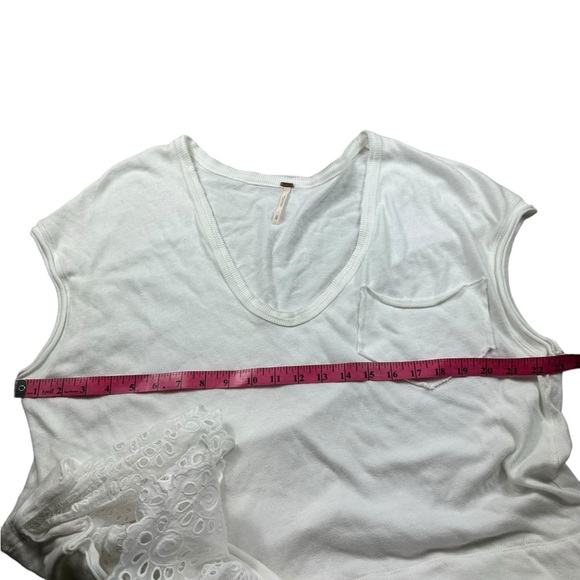 FREE PEOPLE: Always On Time Twofer Short Sleeve Oversized Shirt -Size Small - Picture 8 of 10